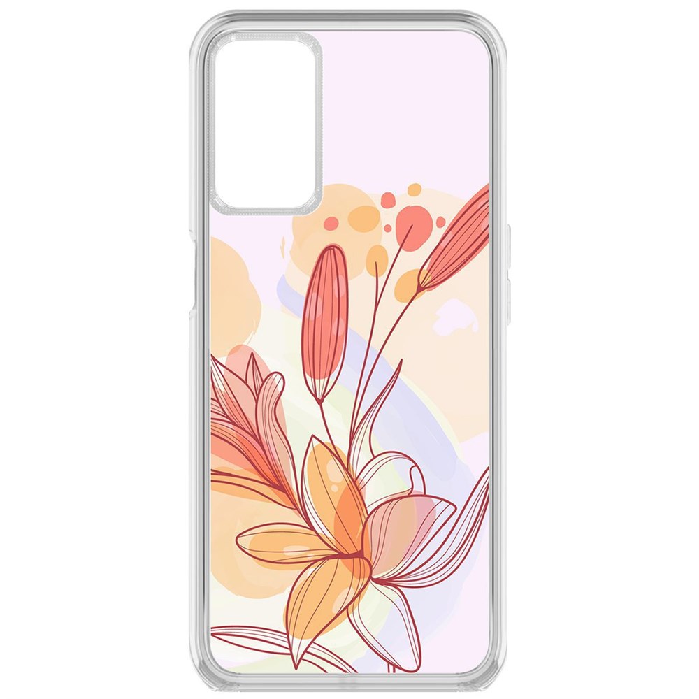 

Чехол-накладка Krutoff Clear Case Фантазия для Oppo A16, Прозрачный