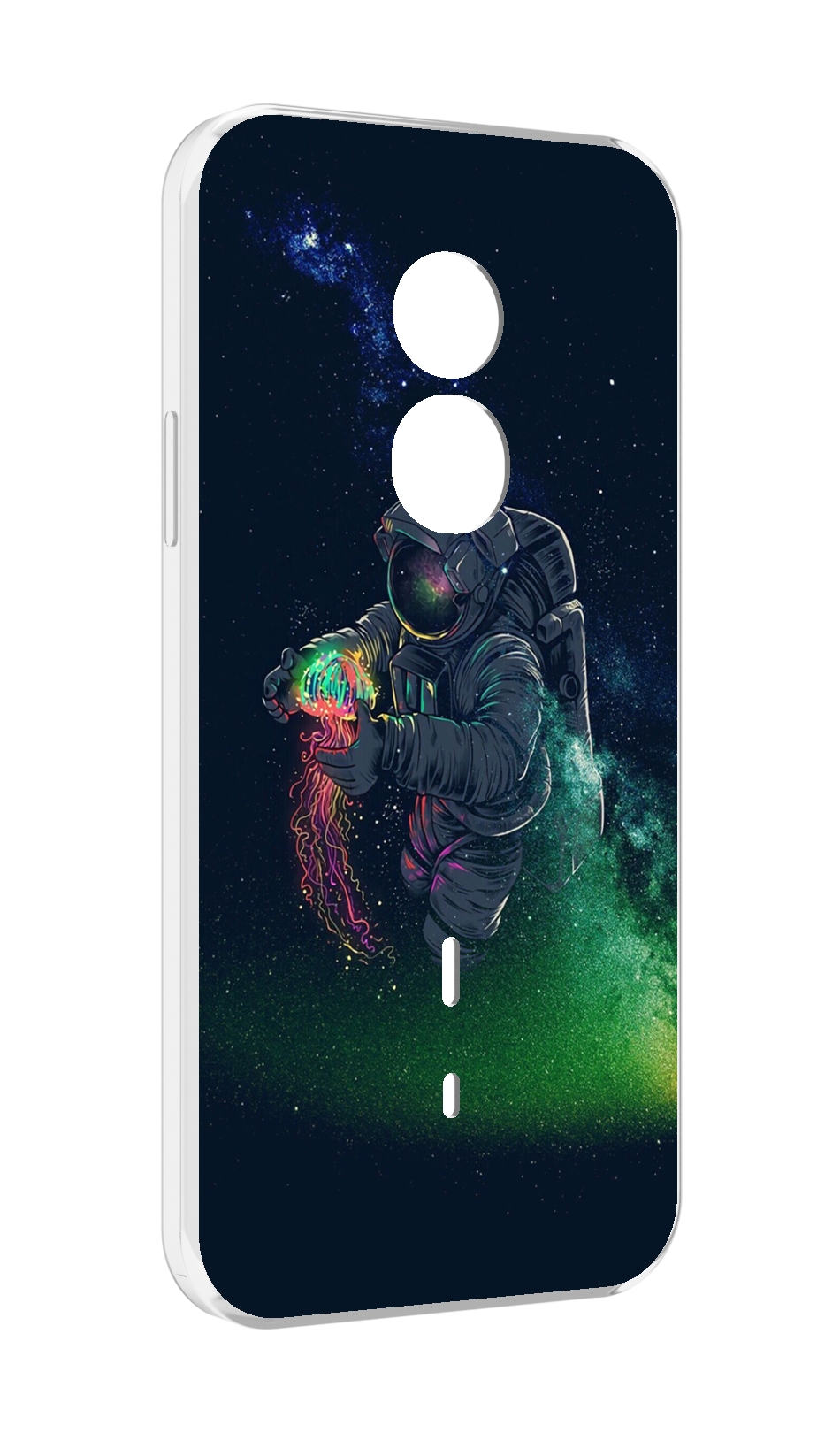 

Чехол MyPads космонавт-с-оружием-арты для Doogee S51, Прозрачный, Tocco