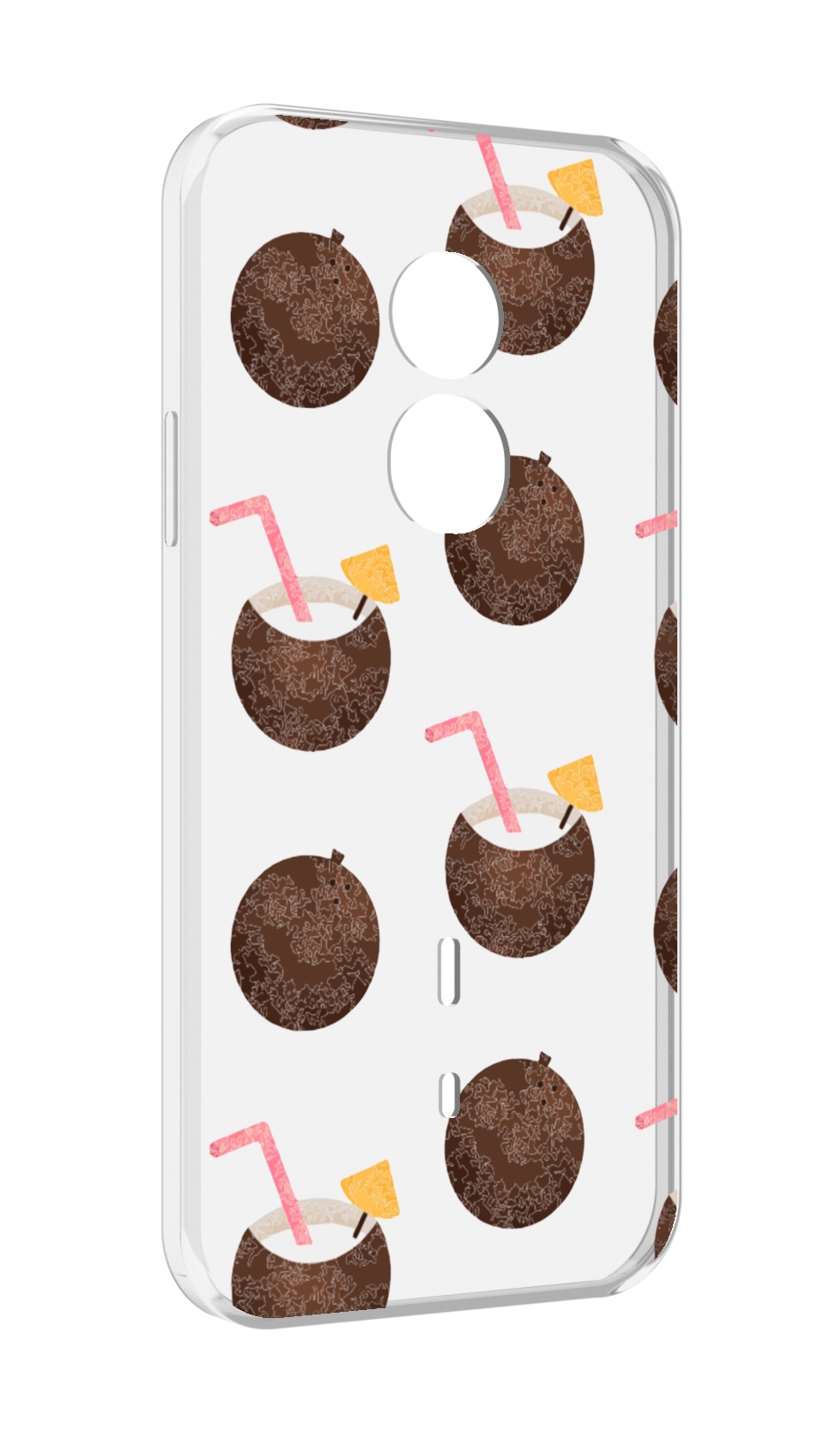 

Чехол MyPads кокосики для Doogee S51, Прозрачный, Tocco