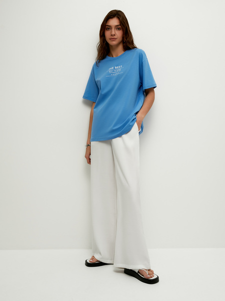 

Футболка женская ZARINA 2266537437 голубая XS, 2266537437
