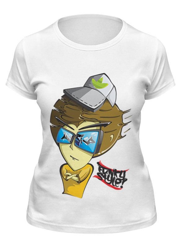 

Футболка женская Printio Funky man белая S, Белый, Funky man