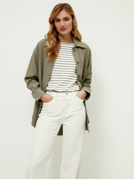 

Футболка женская ZARINA 2265527468 зеленая XL, 2265527468