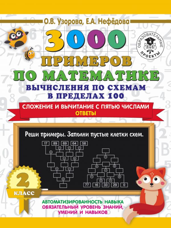 

3000 примеров по математике 2 кл. Вычисления по схемам…