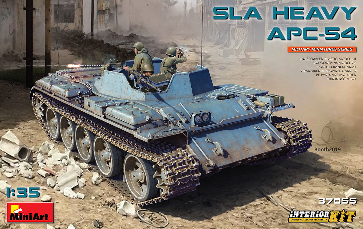 

Сборная модель MiniArt 1/35 Тяжелый БТР-54 Армии Южного Ливана 37055
