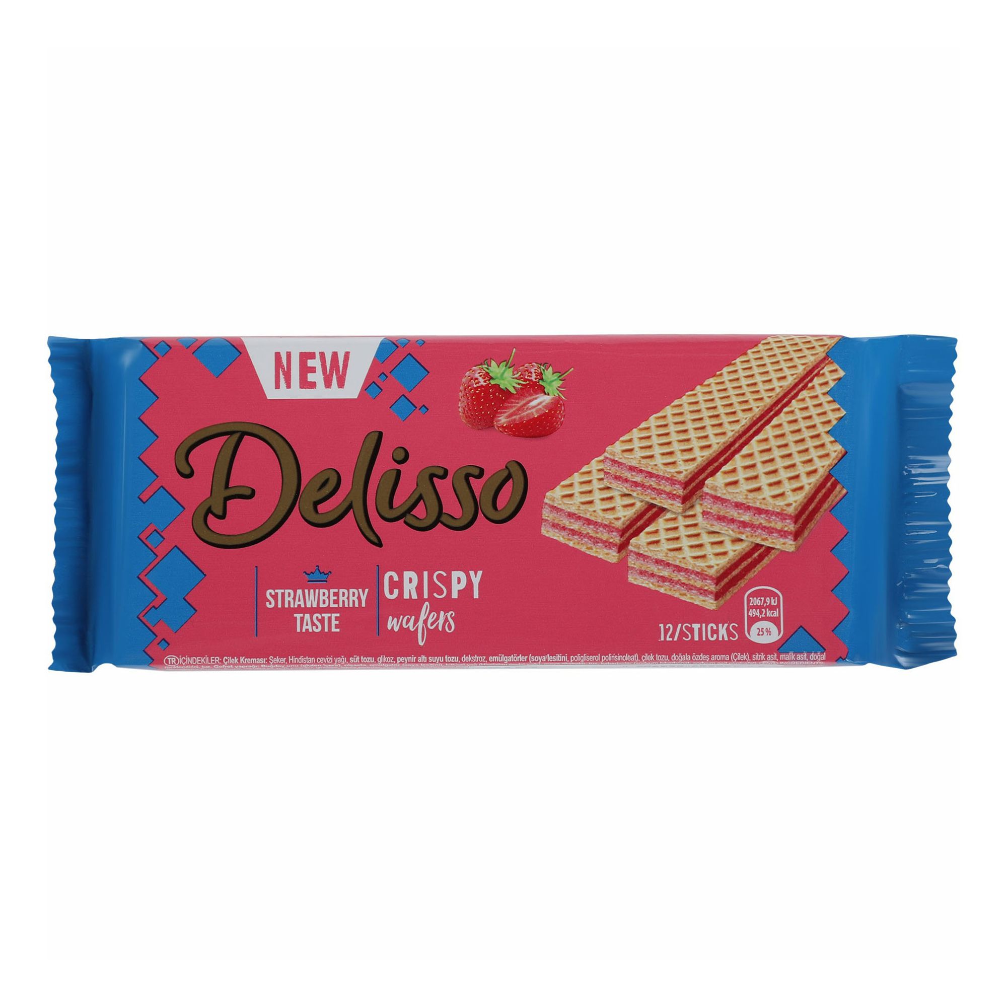 Вафли Toren Delisso Rich с клубничным кремом 60 г