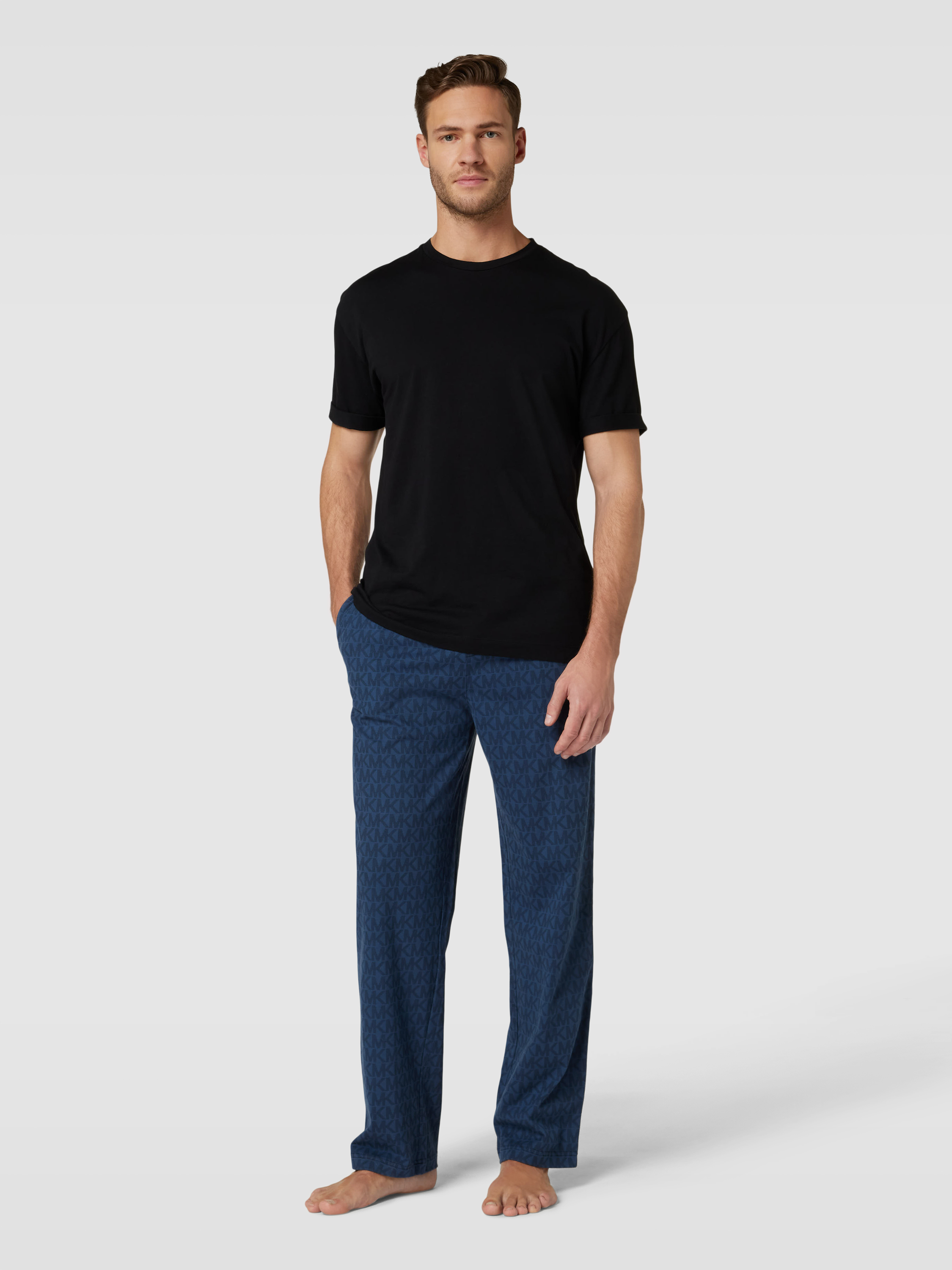 

Брюки домашние мужские Michael Kors 1727530 синие XL доставка из-за рубежа, Синий, 1727530