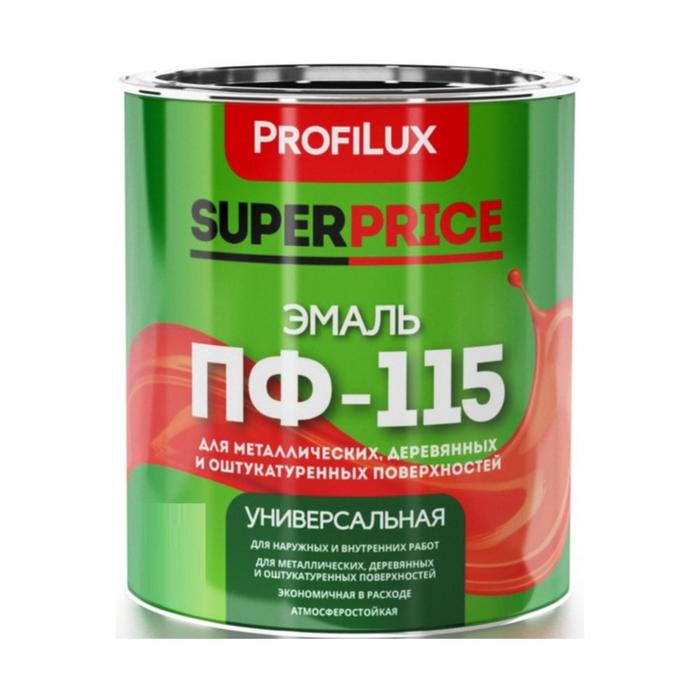 Эмаль Profilux SUPERPRICE ПФ-115 черная, 1,9кг