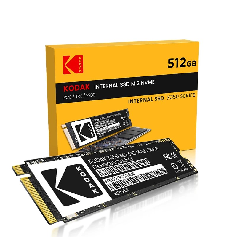 

SSD накопитель Kodak X350 M. 2 2280 512 ГБ (14811110), X350