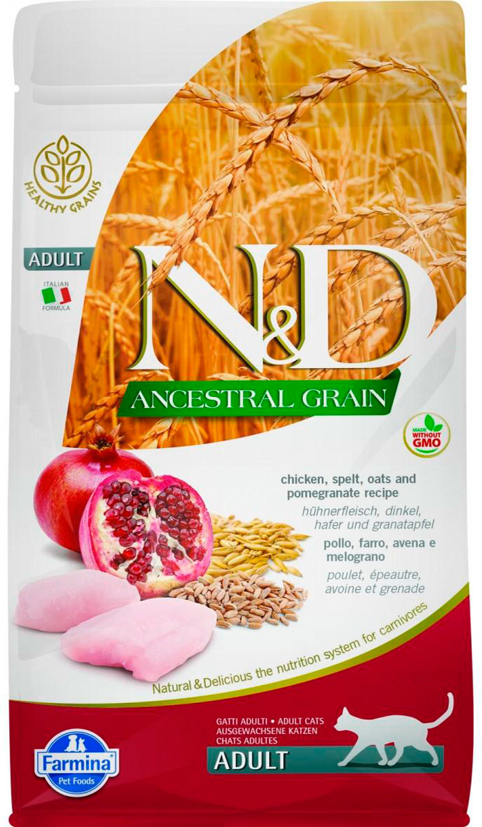 

Сухой корм для кошек Farmina Cat N&d Ancestral курица и гранат, 2 шт по 5 кг
