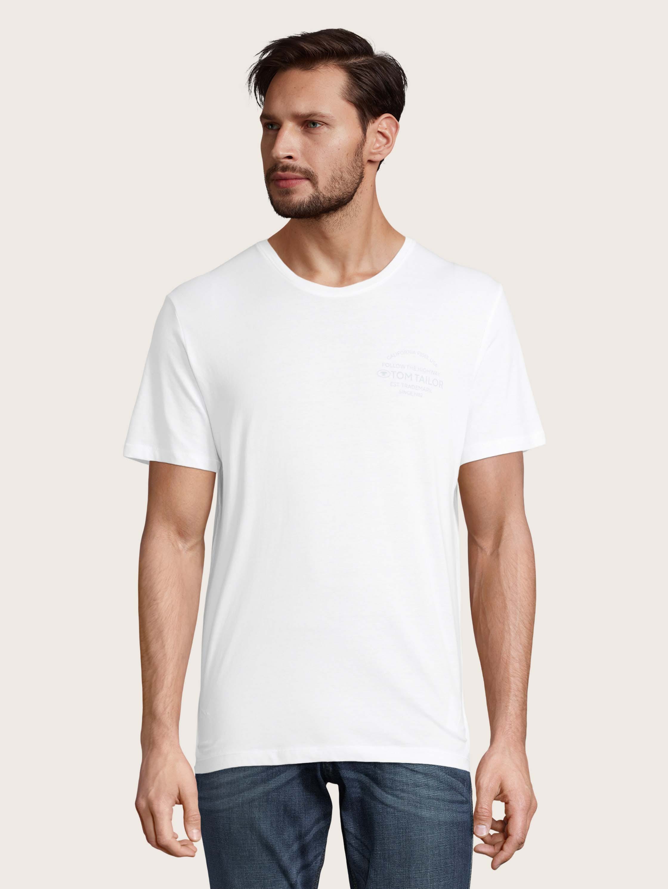 

Футболка мужская TOM TAILOR 1031885 белая 2XL, 1031885