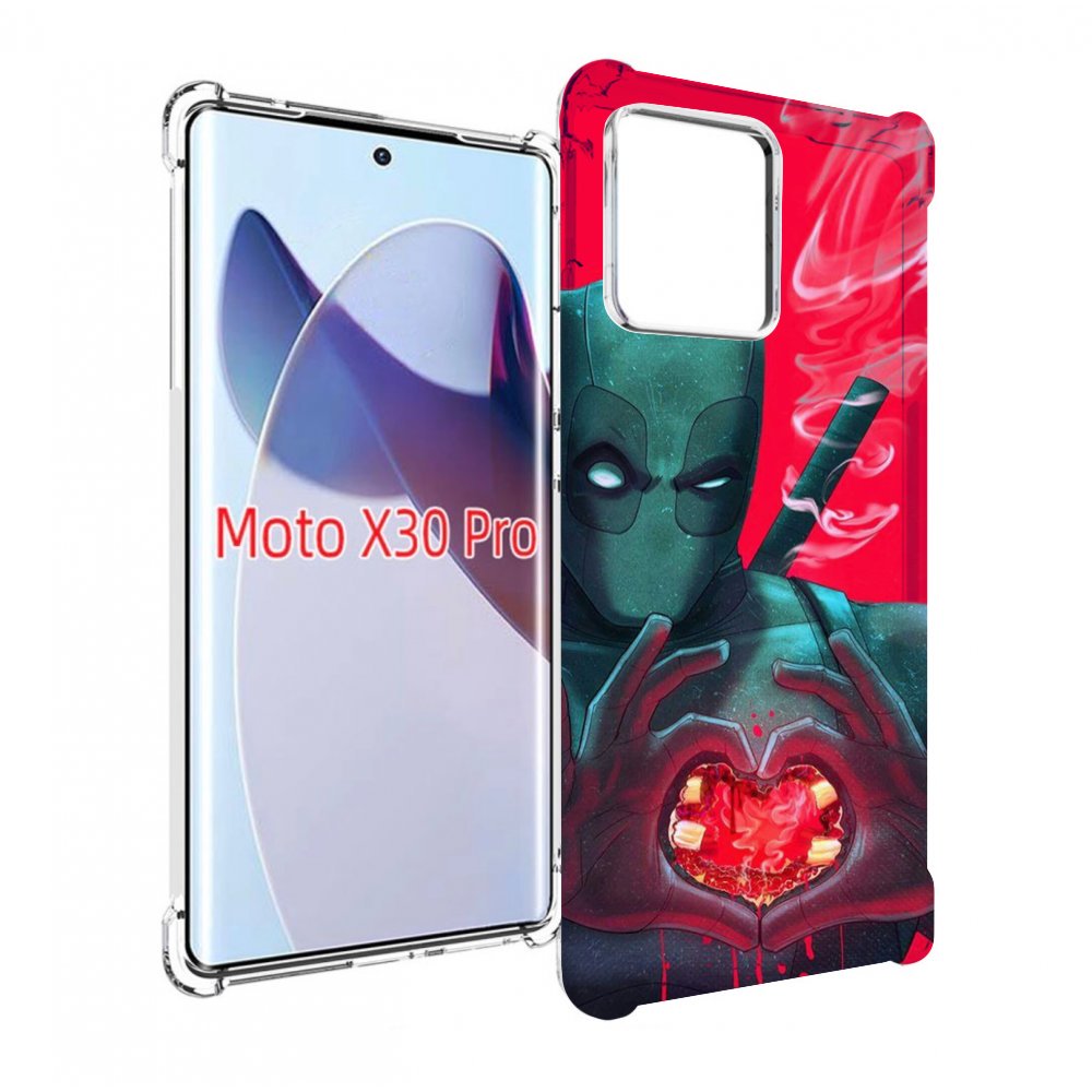

Чехол MyPads дедпул-в-сердце для Motorola Moto X30 Pro, Прозрачный, Tocco