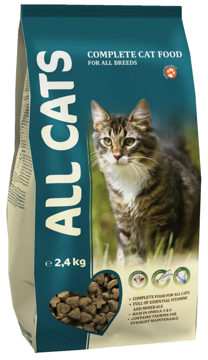

Сухой корм для кошек All Cats Adult курица 5 шт по 2,4 кг