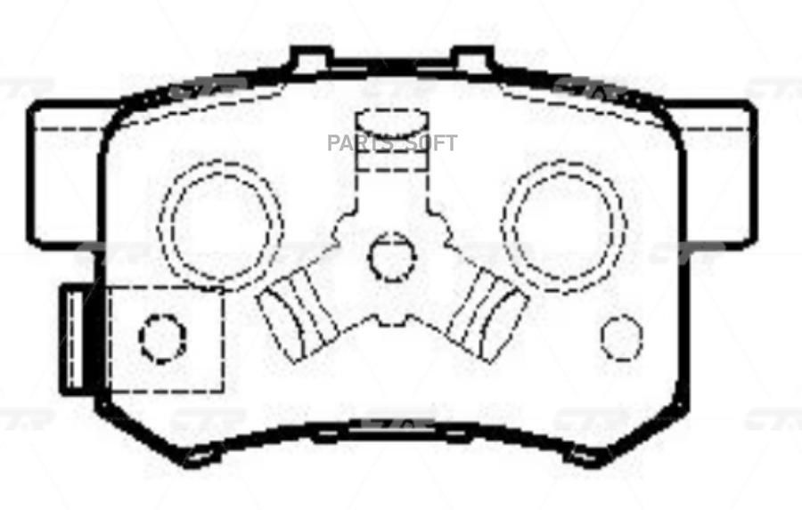 

Тормозные колодки Ctr GK0339