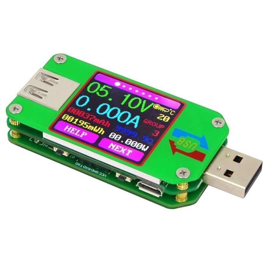 Цифровой USB тестер UM24C с Bluetooth цифровой токовый тестер hoegert technik