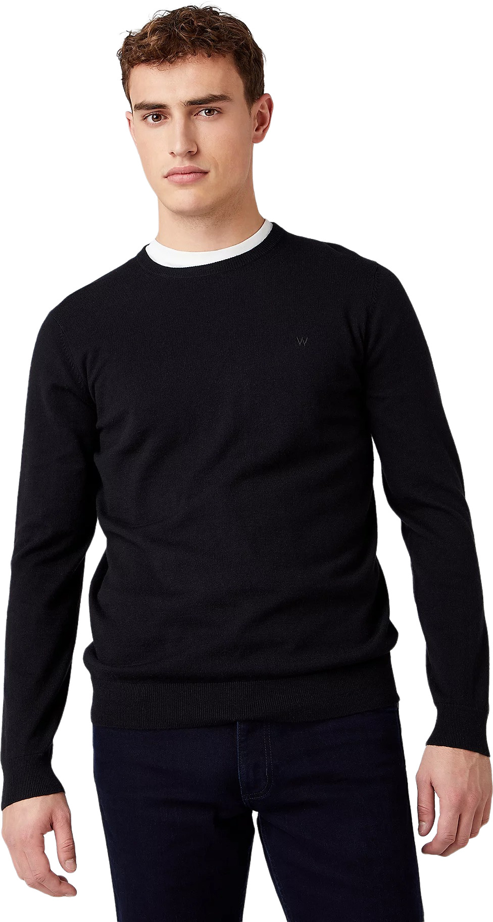 

Джемпер мужской Wrangler Crew Knit черный L, Crew Knit