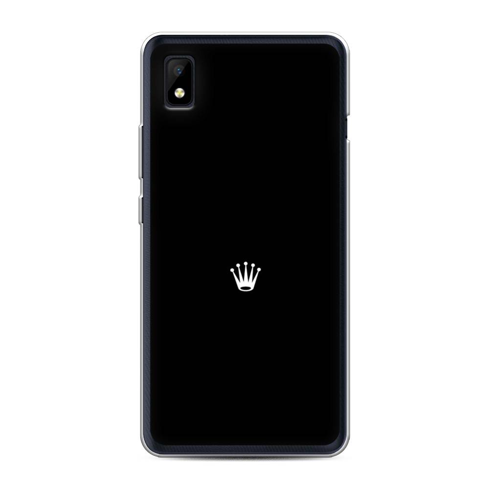 

Чехол Awog на ZTE Blade L210 / ЗТЕ Блэйд L210 "Белая корона на черном фоне", Разноцветный, 134150-7