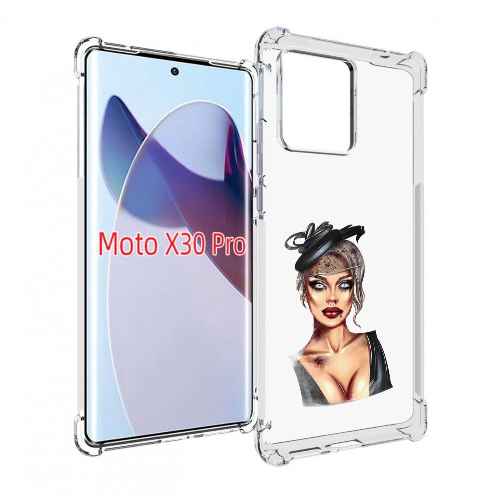

Чехол MyPads девушка-с-линзами для Motorola Moto X30 Pro, Прозрачный, Tocco