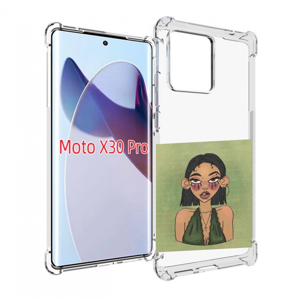 

Чехол MyPads девушка-с-каре-и-тату для Motorola Moto X30 Pro, Прозрачный, Tocco