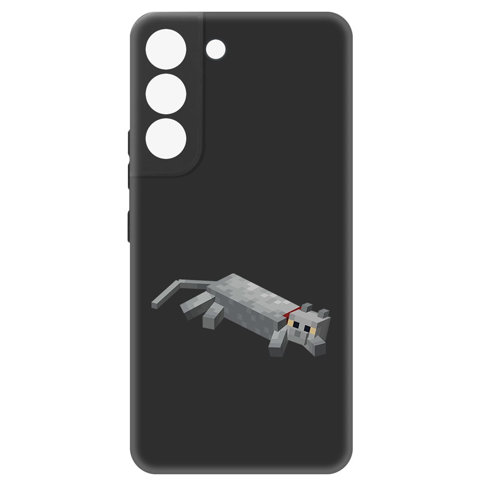 Чехол-накладка Софт Minecraft-Кошка для Samsung Galaxy S22+