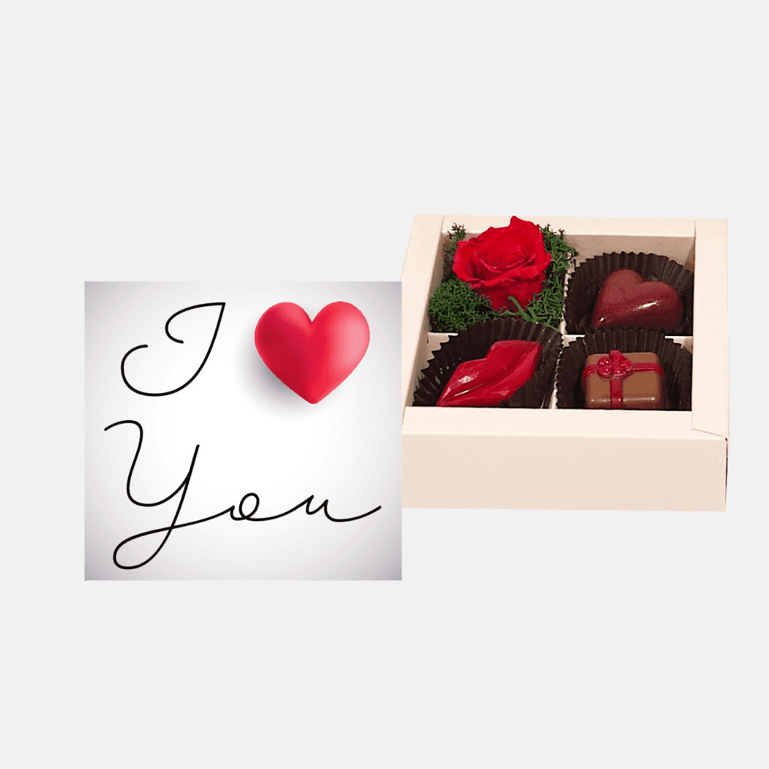 

I LOVE YOU. Конфеты ручной работы т. м. Николя Тибо, 40гр