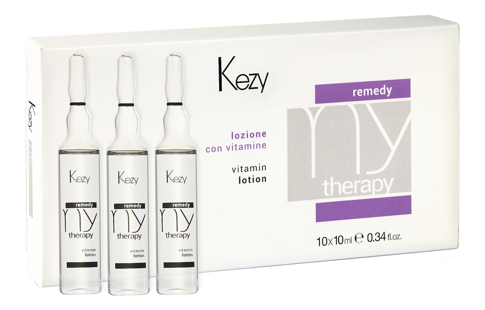 Лосьон KEZY витаминизированный для волос Vitamin Lotion, 10х10мл, Линия MY THERAPY REMEDY tete cosmeceutical лосьон косметический biocomplex detoxifying therapy 15