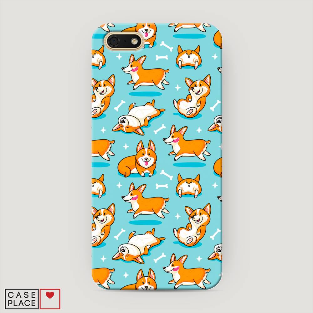 

Чехол Awog "Веселые корги" для Huawei Y5 Prime 2018, 66320-1
