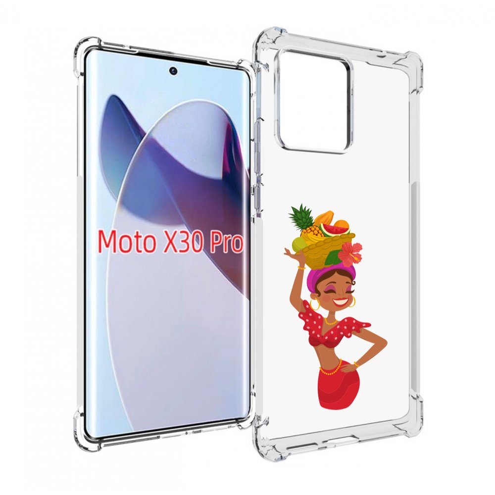 

Чехол MyPads девушка-мулатка для Motorola Moto X30 Pro, Прозрачный, Tocco