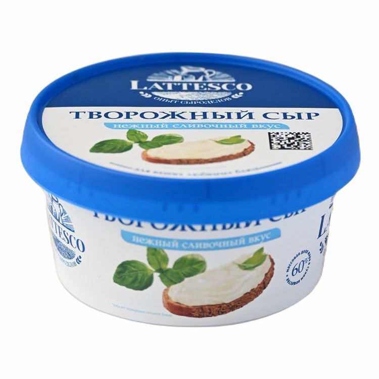 

Сыр творожный Lattesco Сливочный 60% 140 г