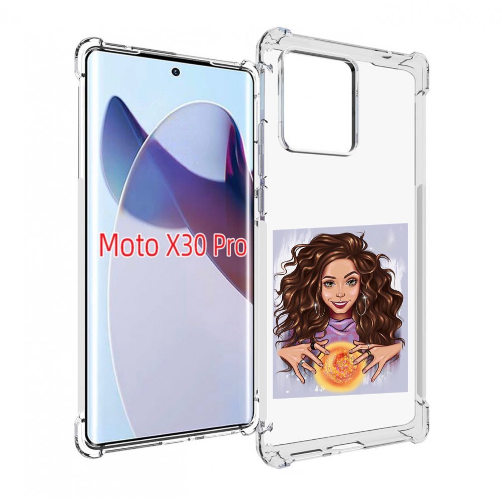 

Чехол MyPads девушка-волшебница для Motorola Moto X30 Pro, Прозрачный, Tocco