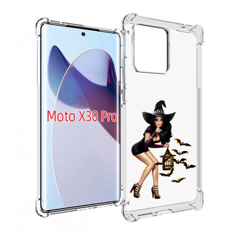 

Чехол MyPads девушка-ведьма женский для Motorola Moto X30 Pro, Прозрачный, Tocco
