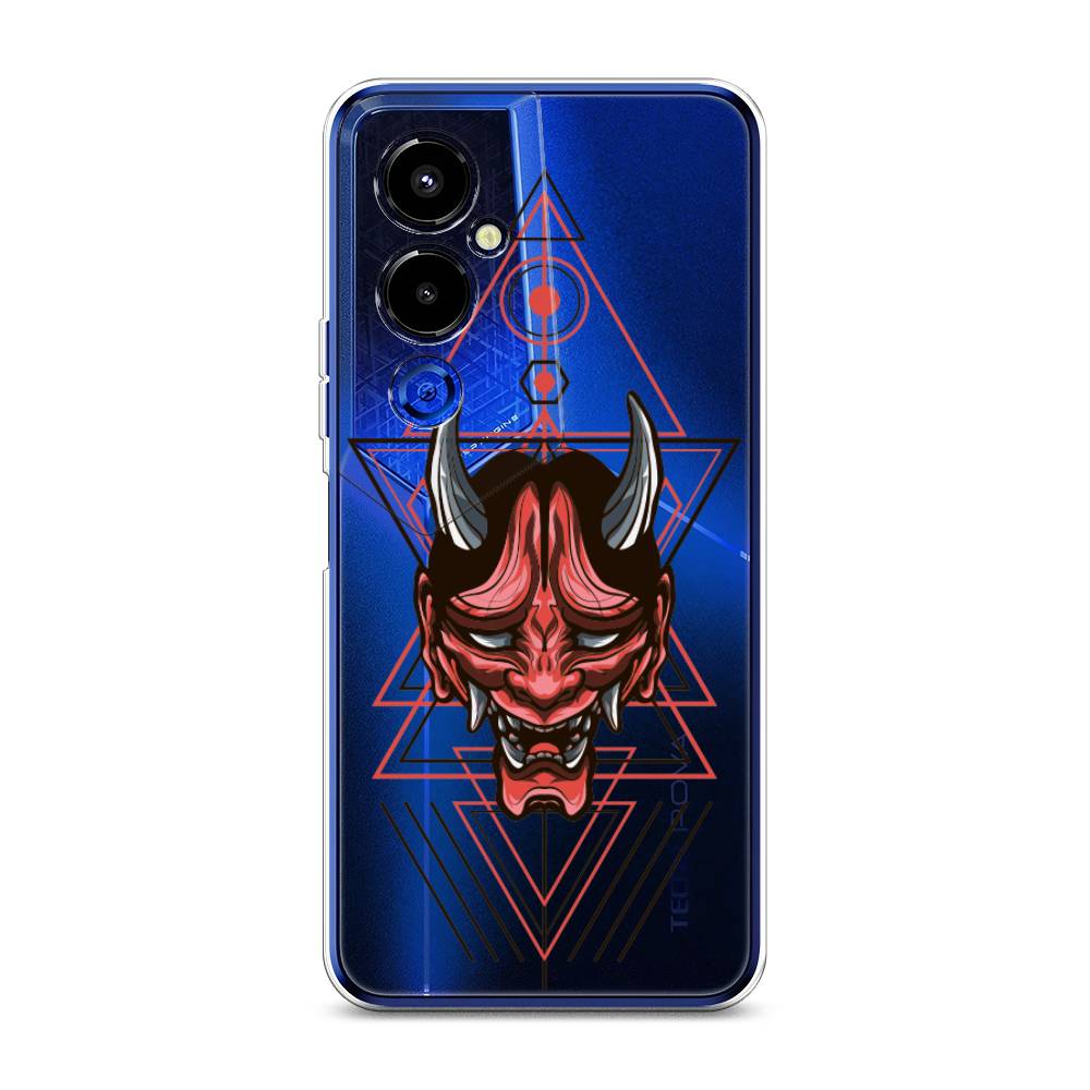 

Чехол для Tecno Pova 4 Pro "Hanya Oni mask", Серый;красный;черный, 302650-4