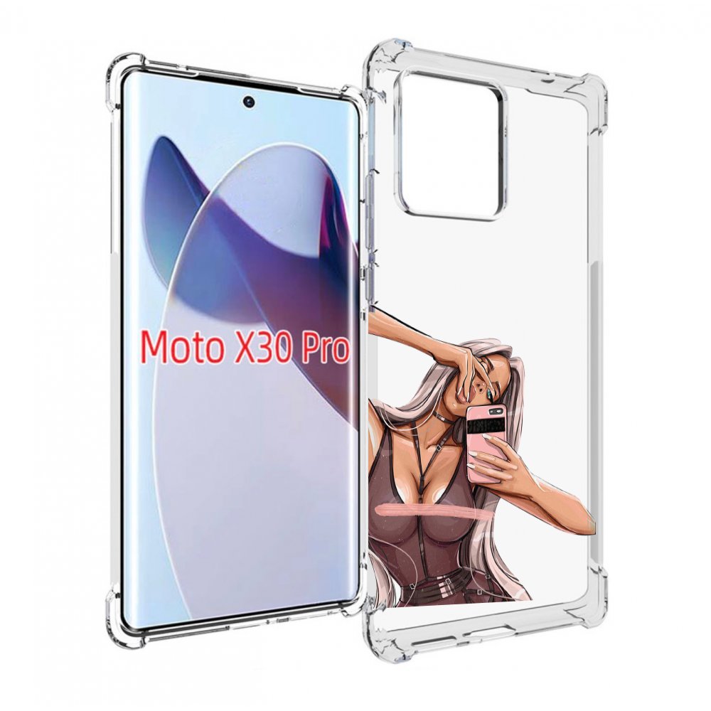 

Чехол MyPads девушка-в-прозрачной-одежде для Motorola Moto X30 Pro, Прозрачный, Tocco