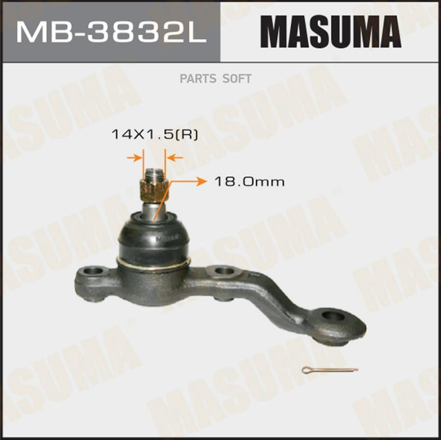 

MB-3832L_опора шаровая левая Toyota Mark-2/Cressida/Cresta/Chaser GX/LX/SX90 92>