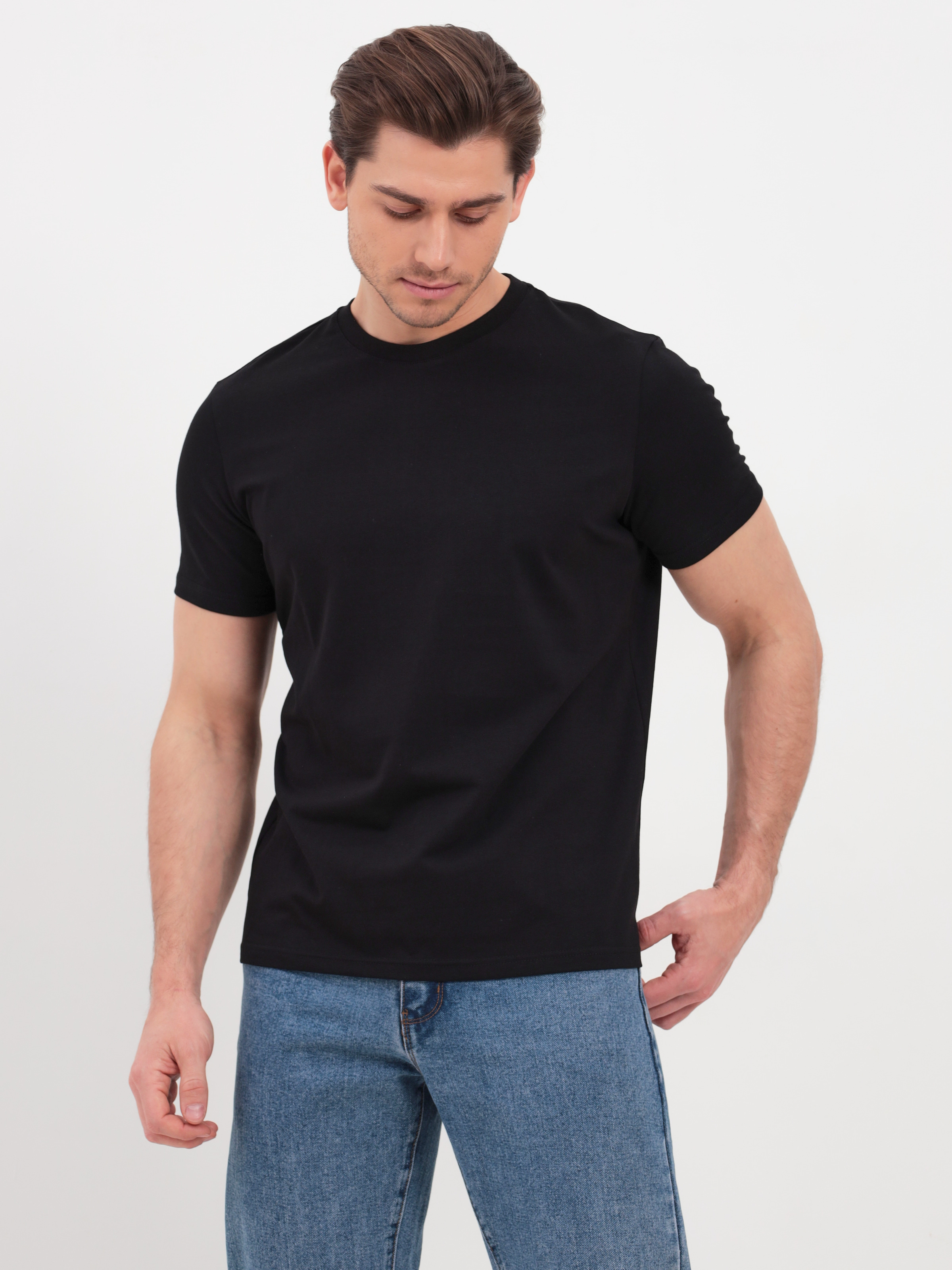 Футболка мужская Yoxa Vibe Slim fit черная S