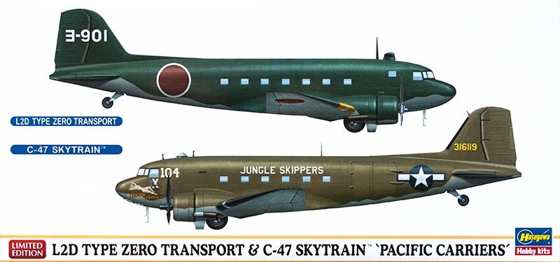 

Сборная модель Hasegawa L2D Zero Transprt & C47 Skytrain (2 kits) Limited Edition