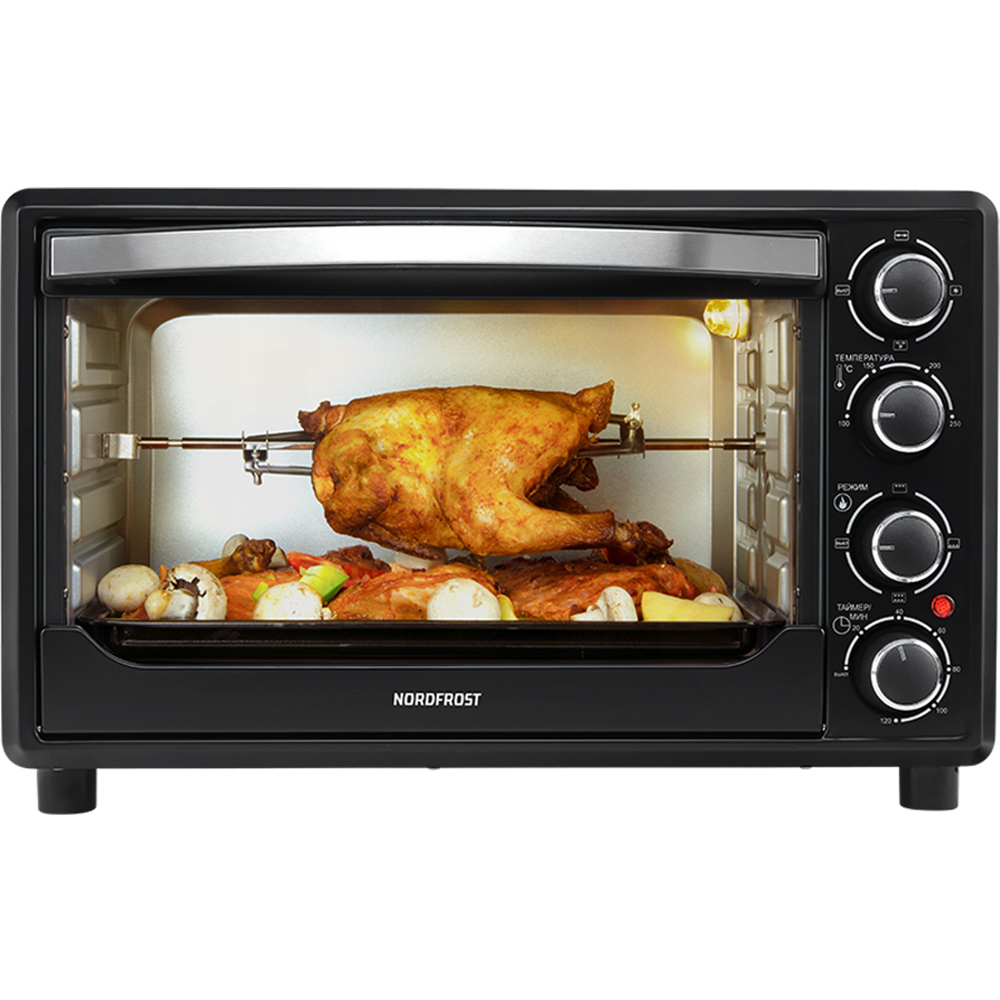 Мини-печь NordFrost RC 350 B черный цифровой кухонный пищевой термометр зонд метр духовка мясо приготовление пищи будильник таймер