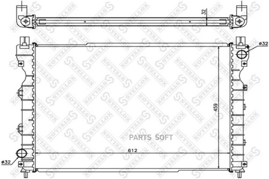 

10-26283-SX_радиатор системы охлаждения Rover Freelander II 1.8i/2.5i/2.0TD 00-06