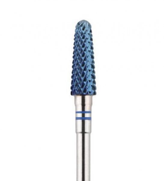 Фреза твердосплавная Beauty Bro Конус синяя жесткость M 4mm