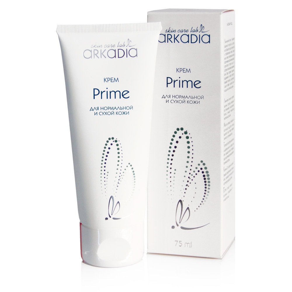 Увлажняющий крем ARKADIA для нормальной и сухой кожи Prime, 75 мл натуральное масло жожоба для кожи и волос hemani восстанавливающее и антивозрастное 30 мл