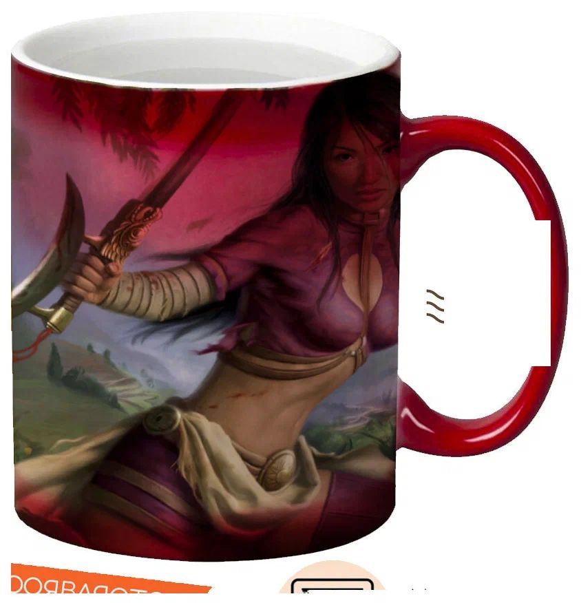 

Кружка CoolPodarok jade empire Девушка с клинками