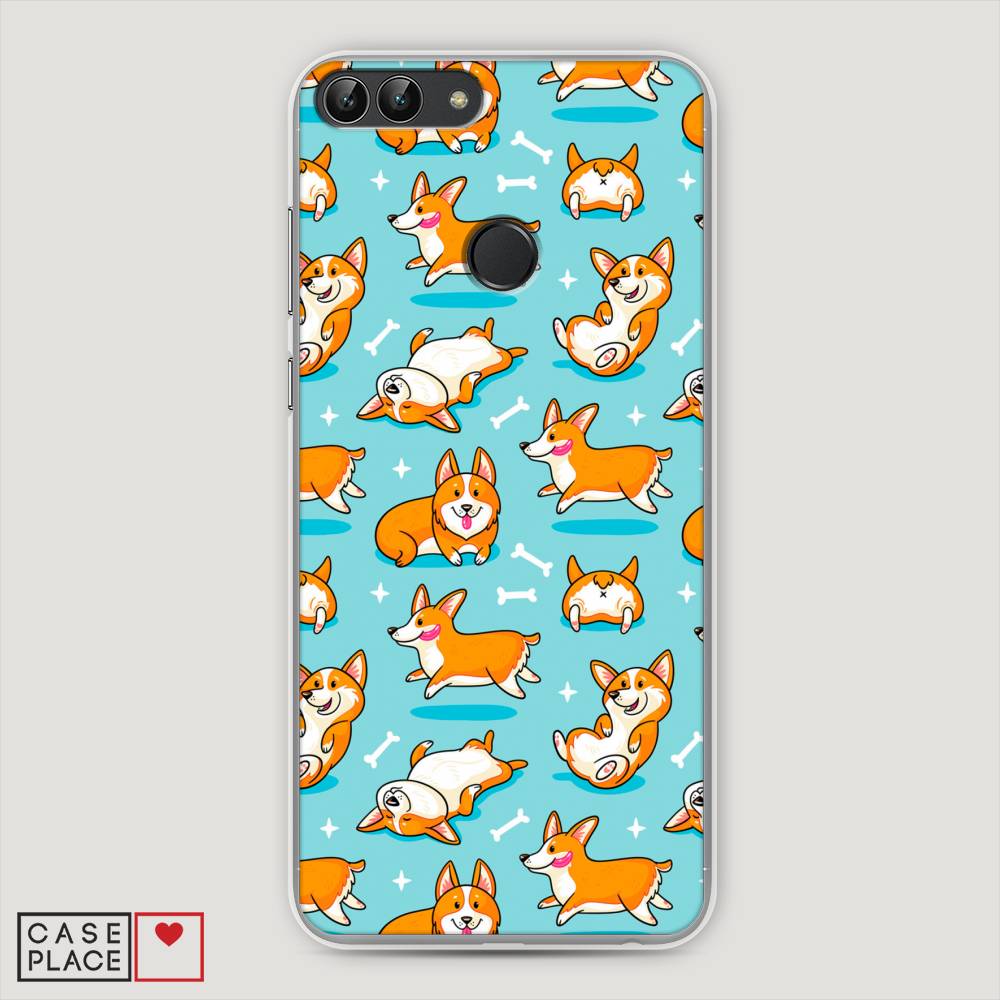 

Чехол Awog "Веселые корги" для Huawei P Smart
