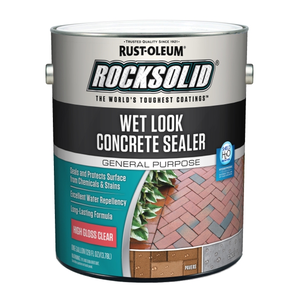 фото Пропитка для бетона rocksolid wet look concrete sealer, глянцевый 3.78 л