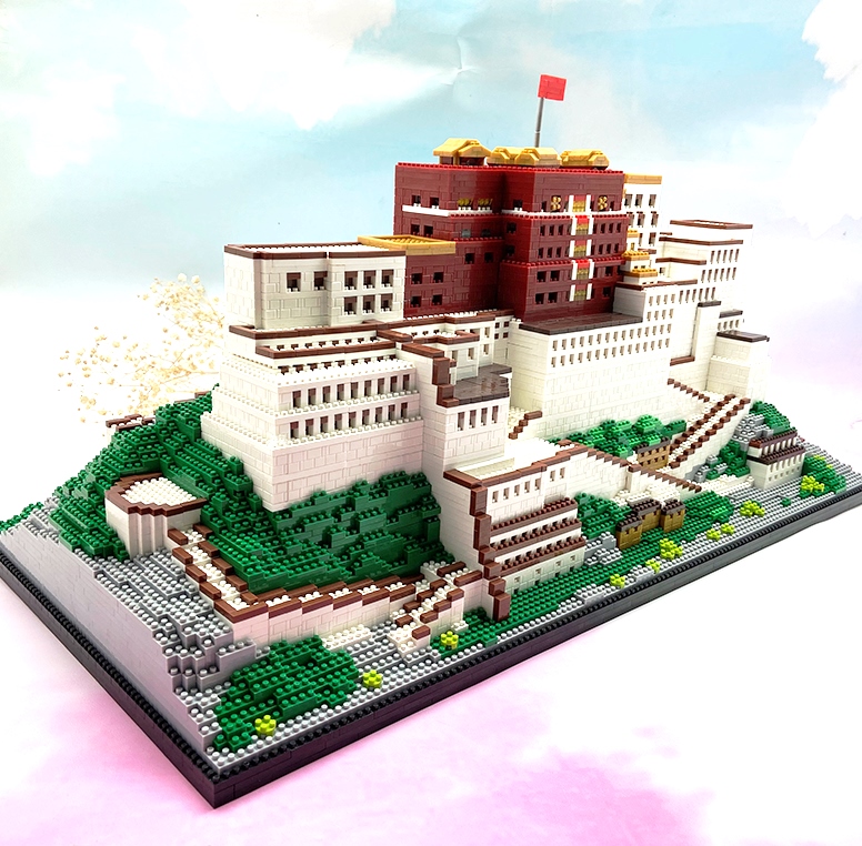 Конструктор 3D из миниблоков RTOY Любимые места Потала Тибетский дворец 10000 эл JM9922