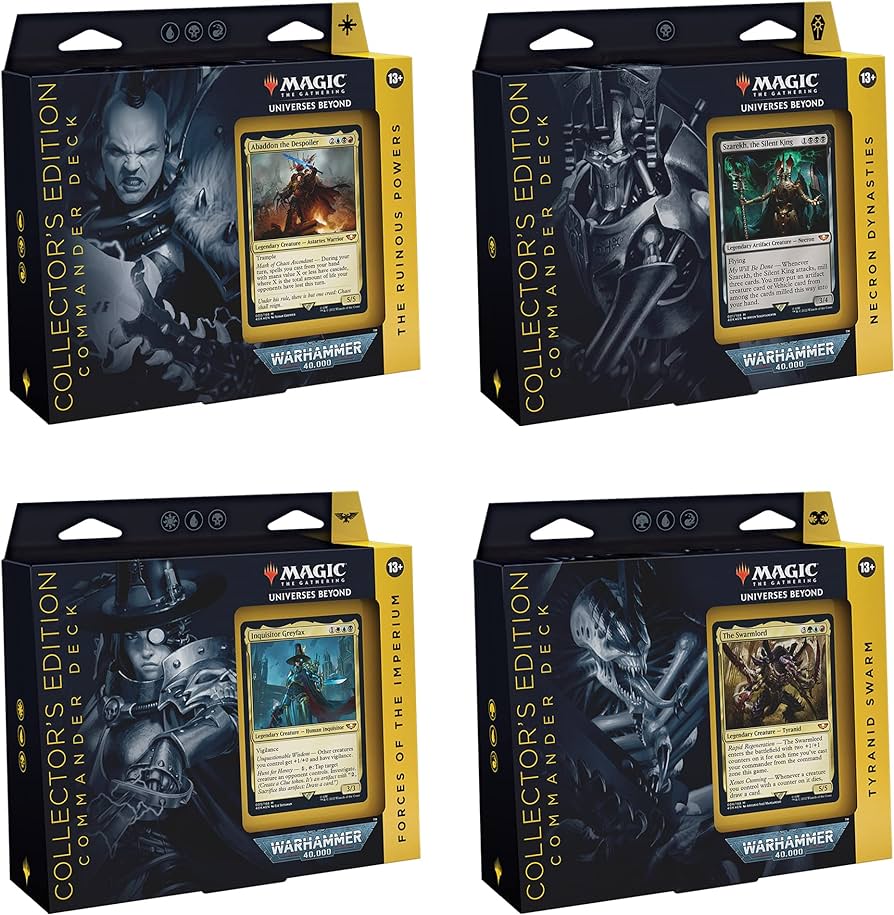 Дополнение Magic The Gathering MTG Collectors edition Warhammer 40,000, 4 колоды