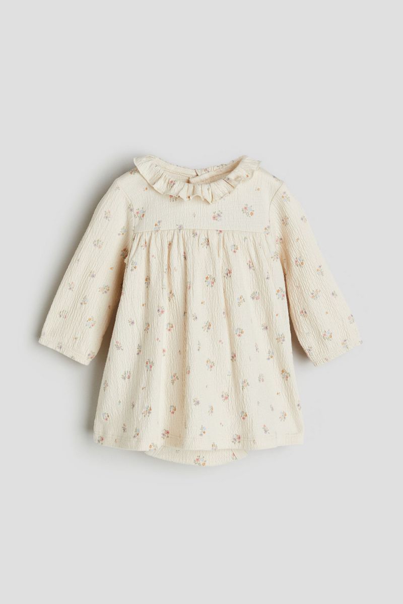 

Платье детское H&M 1199938, Кремовый, Цветочный, 50, Белый, 1199938