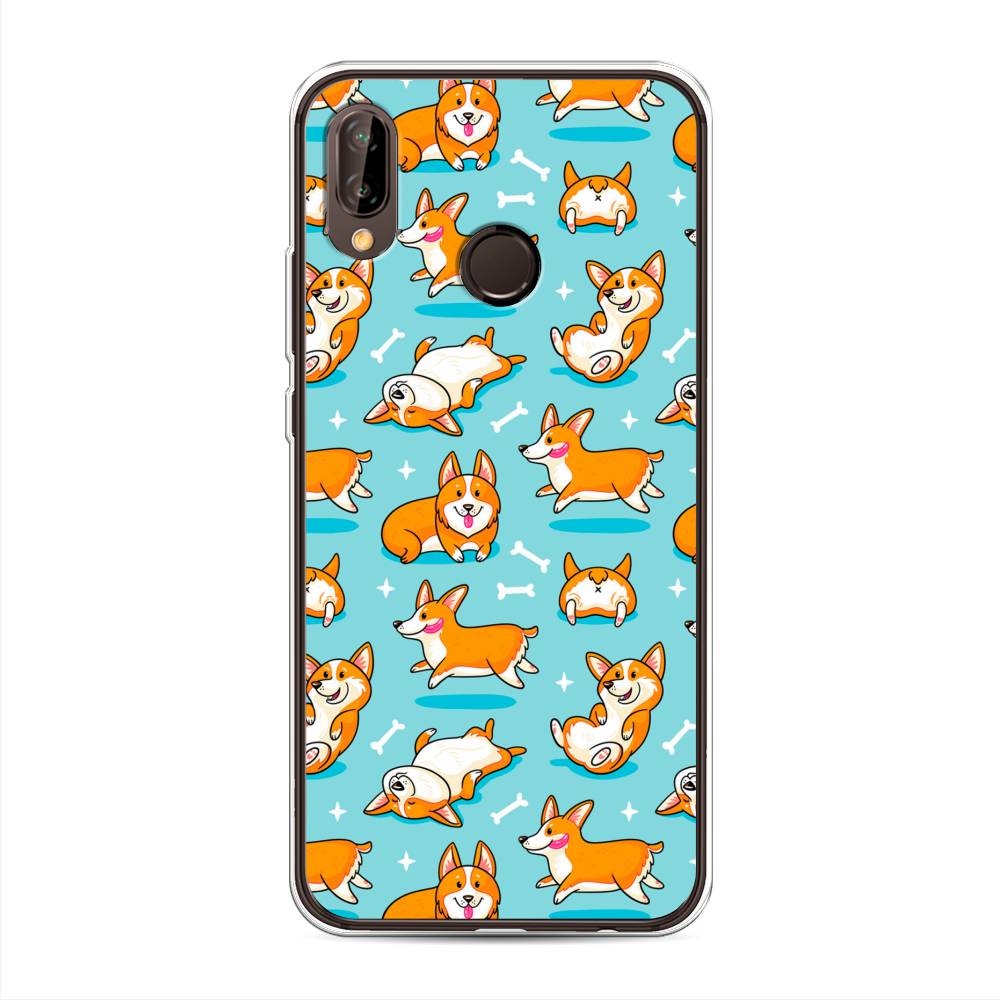 

Чехол Awog "Веселые корги" для Huawei Nova 3