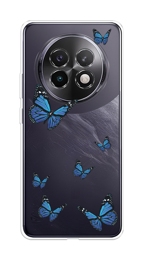 

Чехол на Realme 13+ "Blue butterflies", Синий;черный, 2518750-1