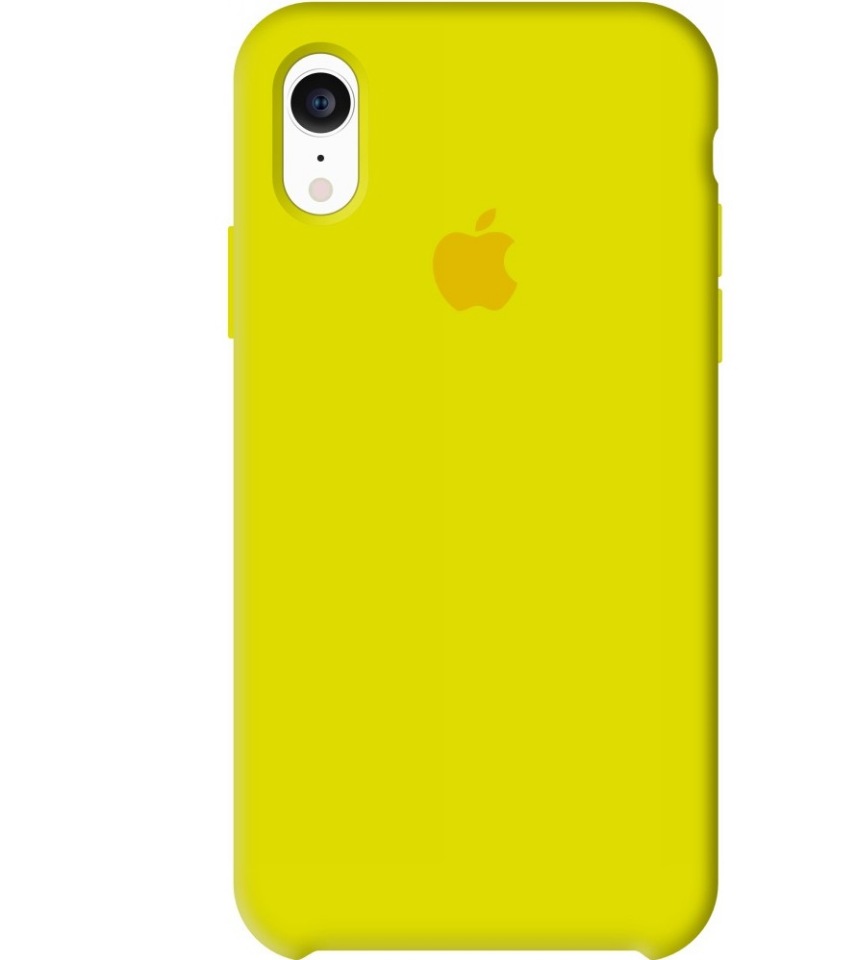 фото Чехол silicone case для чехол iphone xr yellow (109)