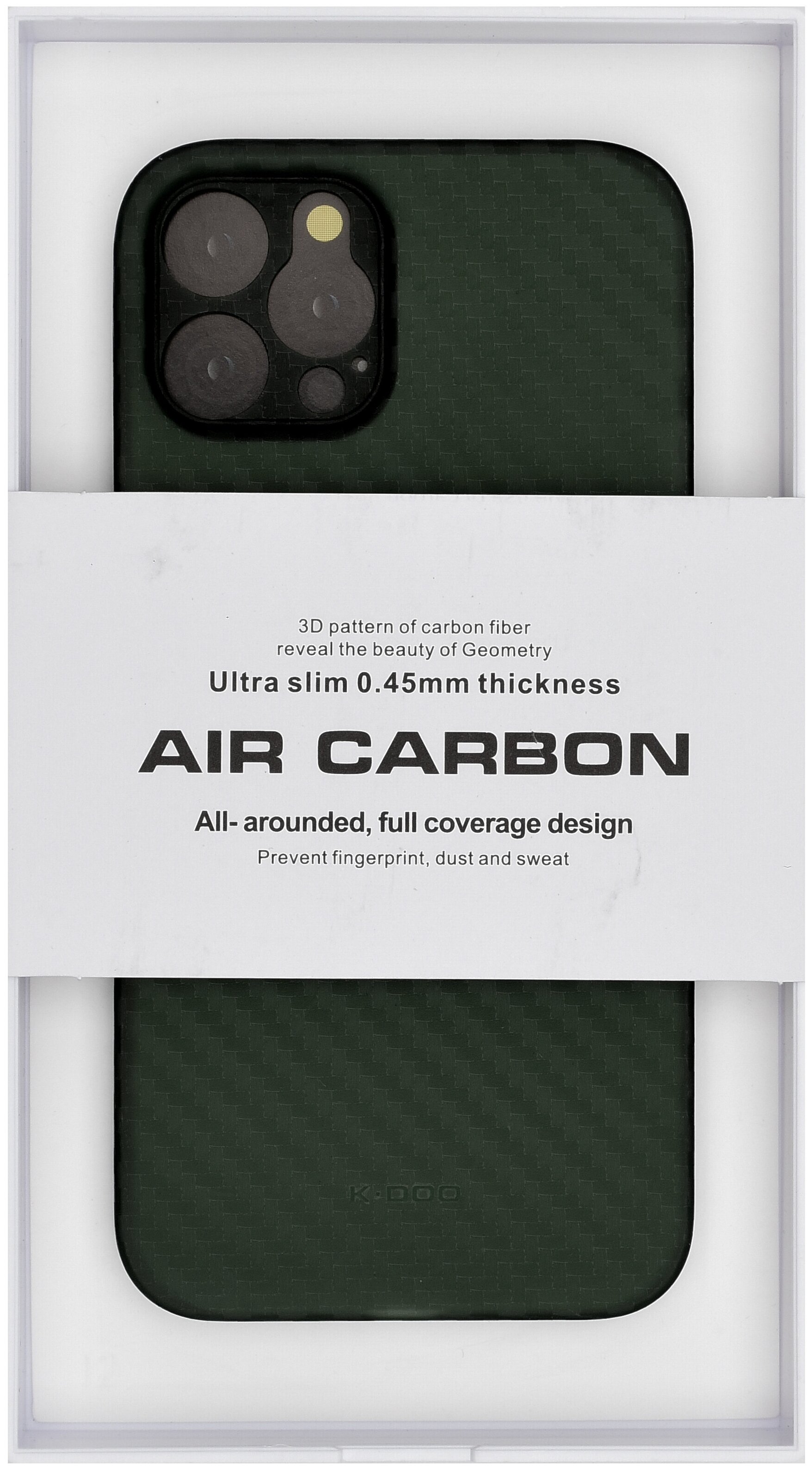 фото Чехол для iphone 12 pro "air carbon" зеленый