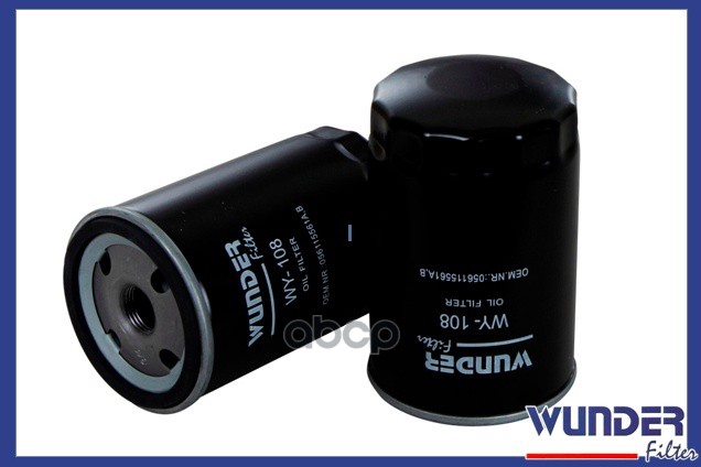 

Фильтр Масляный Vag 4/5cyl. 82-> Wunder Filter Wy108 WUNDER filter арт. WY108
